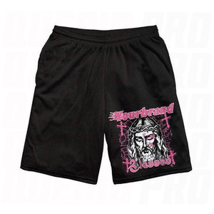 Ensemble T-shirt et short streetwear en coton délavé pour homme, ourlet personnalisé, motif imprimé numérique, survêtement deux pièces - Product Image 5