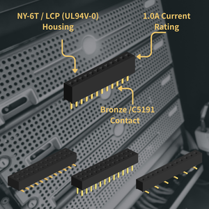 หัวต่อแบบแถวเดียวชุบทองขนาด 1.27 มม. สำหรับอุปกรณ์การแพทย์ - Product Image 6