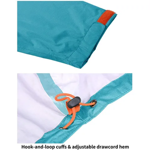 Veste imperméable unisexe de sport, fitness, course à pied et randonnée, entièrement zippée, avec logo personnalisé brodé, haute qualité. - Product Image 4