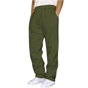 Pantalon de survêtement cargo décontracté pour homme grande taille en polyester et coton, avec cordon de serrage et poches respirantes – Vente en gros - Product Image 3