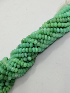 Perles Rondelles Facettées en Chrysoprase Naturel 8-9mm, Fil de 16 Pouces, Pierre Précieuse Verte pour la Fabrication de Bijoux, Fournisseur en Gros - Product Image 6