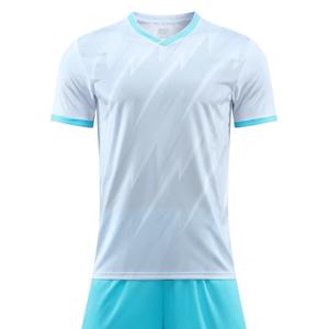 Maillots de football personnalisés de haute qualité sublimés 100% polyester, kits multicolores, uniformes d'entraînement pour hommes, shorts à séchage rapide, protection UV - Product Image 2