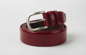 Ceinture habillée pour homme en cuir de veau pleine fleur, écologique, légère, durable et haute résistance, avec boucle ardillon en acier inoxydable, modèle 2026 - Product Image 5