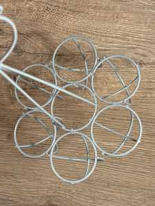 Farm Fresh <b>Egg</b> Carry Basket, Durable Metal <b>Storage</b> with Open Design - Product Image 2