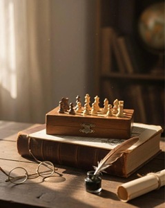 ILAHI's Eco-Friendly Rustic Polished Rectangle <b>Chess</b> <b>Board</b> Game 100% Handmade Pure Wood Animal/Love Style Customized Size <b>Chess</b> - Product Image 4