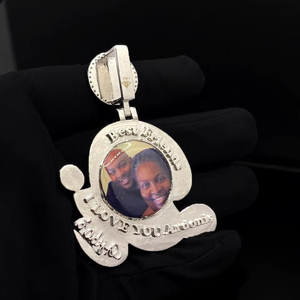 Pendentif Hip Hop Ice Drip en alliage plaqué or personnalisé avec CZ - Product Image 1