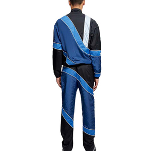 Custom Design Breathable Winter Hooded Windbreaker Tracksuit Solid Color Men's Streetwear - Product Image 6