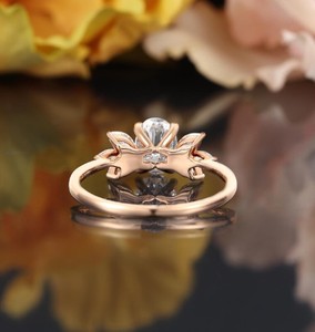 Oval Cut Moissanite <b>Ring</b> 925 Sterling <b>Silver</b> Engagement <b>Ring</b> Dainty <b>Solitaire</b> <b>Ring</b> Minimalist Wedding Promise <b>Ring</b> - Product Image 2