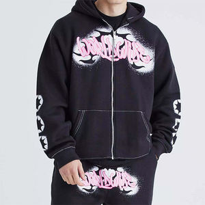 Custom Made Custom Sized Pullover Puff Printing Tracksuit Wholesale Cheap Price Puff Printing Tracksuit from Pakistan - Product Image 2