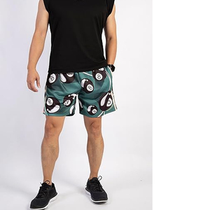 OEM Breathable Comfortable 100% Polyester <b>Mens</b> Mesh <b>Shorts</b> 5-inch Inseam Custom Floral Camouflage <b>Pattern</b> Heavyweight Drawstring - Product Image 2