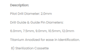 Kit de Guía para Implantes Dentales, Juego de Instrumentos Quirúrgicos de Acero Inoxidable de Alta Calidad Zelmi Surgical - Product Image 2