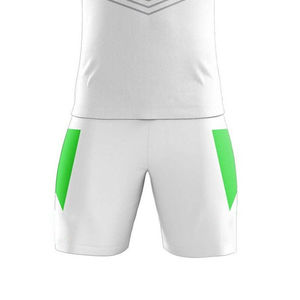 Men's Yellow Soccer Jersey Set With Blue Shorts And <b>Socks</b> V-Neck <b>Moisture</b> Wicking Short Sleeve Uniform For Adults All Seasons - Product Image 3