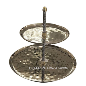 Creative Style Tea Party Cupcake Stand Gold Polished Rounded Top <b>Cake</b> Stands With Best Material Serving Platter in <b>Gift</b> <b>Box</b> - Product Image 3