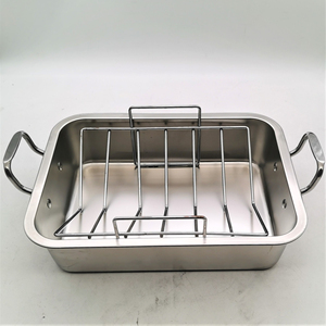 Premium Stainless Steel Roasting <b>Pan</b> For Healthy Delicious Family Cooking With Spacious Interior Comfortable - Product Image 6