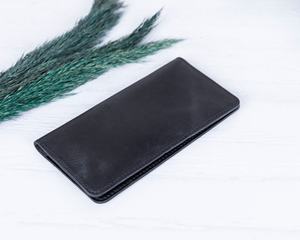 Laser Engraved Logo Checkbook <b>Wallet</b> <b>Holder</b> Register Premium Leather Covers LCR-0002B - Product Image 5