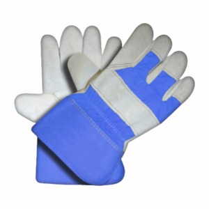 Guantes de Trabajo Resistentes de Doble Palma, de Cuero Vacuno, con Puño de Seguridad, en Oferta - Product Image 4
