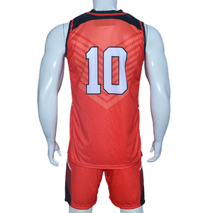 High Quality Custom Anti-Bacterial Unisex Basketball Uniform Front Logo Plus Size Wholesale Sublimated Mesh V-<b>neck</b> Polyester - Product Image 2