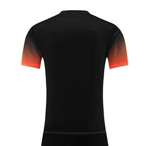 Conjunto de Camiseta de Fútbol para Hombre, Color Negro Degradado, Manga Corta, Cuello Redondo, Poliéster que Absorbe la Humedad, Ajuste Atlético, para Todas las Temporadas, Personalizable - Product Image 5