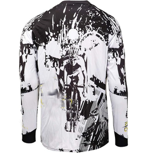 High Quality Customized Team Sport Long Sleeve Sublimation Motocross Jersey New Design 100% Polyester Dirty Motocross Jersey - Product Image 5