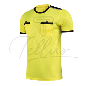 Uniforme d'arbitre de football pour hommes de qualité supérieure, manches courtes, maillot d'arbitre de football professionnel - Product Image 3