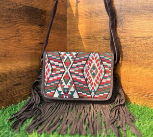 Nuevo hecho a mano gran oferta Jacquard gamuza cuero flecos Sling Bag multiuso nuevo diseño Vintage bandolera precio barato producto a granel - Product Image 2