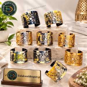 Brazaletes Únicos de Cuerno de Búfalo Natural, Anchos y Pulidos, Ecológicos, Hechos a Mano, Joyería Boho con Diseño de Ángel para Mujer - Product Image 5