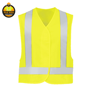 Hi Vis Reflective Vest <b>Jacket</b> Workwear <b>Construction</b> Clothing Safety <b>Work</b> Reflective Vest Durable Material Polyester Vest - Product Image 4