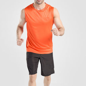 Camiseta sin mangas transpirable para hombre, fabricada por OEM, de gran venta, para fitness y entrenamiento, camiseta sin mangas para uso casual. - Product Image 6