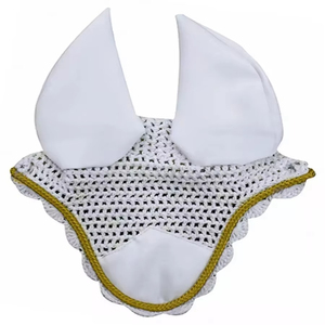 Premium Custom Mesh Waterproof Low Horse Ear Bonnet Breathable Soft Riding Ear <b>Net</b> Anti <b>Fly</b> Racing Veil Protective Accessories - Product Image 4