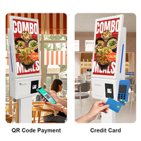 Kiosque commercial en libre-service à écran tactile 21,5 pouces avec affichage publicitaire numérique multi-styles en option et commandes autonomes