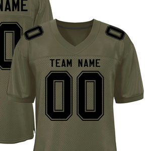 Fournisseur de maillots de football américain, maillot d'équipe personnalisé en maille polyester respirante sublimée pour les universités - Product Image 3