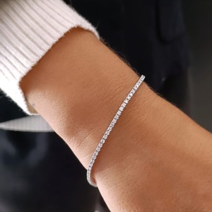 Bracelet tennis en diamant CVD cultivé en laboratoire certifié IGI, or 14K 18K, taille brillant rond VVS, bijoux de mariage pour femme, vente en gros personnalisée - Product Image 6
