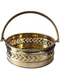 Cesta de regalo metálica para exhibición, cesta de almacenamiento para frutas y pan, cesta de embalaje para regalos, para mostrador de tienda - Product Image 1