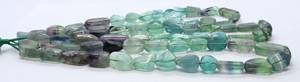 Natural Multi Fluorite Smooth Uneven Shape Nuggets <b>Beads</b> 9-11MM Fluorite Gemstone <b>Beads</b> 16 Inch Tumbled Fluorite <b>Beads</b> Wholesale - Product Image 4