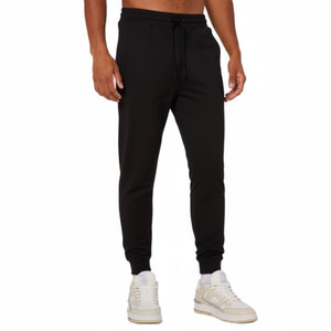 Pantalon de jogging unisexe en coton doux, taille élastique, bas de pantalon côtelé, vente en gros, marque privée, fournisseur OEM, directement de l'usine - Product Image 2