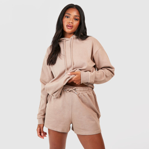 Ensemble deux pièces pour femme, t-shirt court en dentelle avec fermeture éclair, coton doux, coupe décontractée, idéal pour les voyages en plein air et le quotidien - Product Image 1