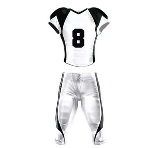Uniforme de Fútbol Americano Personalizado para Hombre, Manga Corta, Transpirable, de Secado Rápido, Impresión por Transferencia de Calor, Nombre y Número Personalizados, 100% - Product Image 6