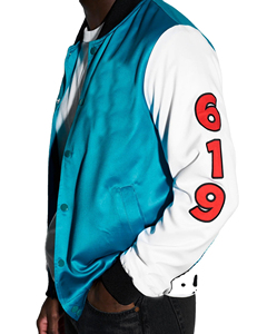 Latest Designer Satin Silk Cropped Bomber <b>Jacket</b> Women's Ribbed Stylish Bomber <b>Jacket</b> Outdoor <b>Long</b> Sleeves Bomber <b>Jackets</b> - Product Image 4