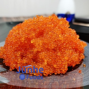 Boîtes pour enfants au <span class=keywords><strong>prix</strong></span> de gros Œufs de poisson volant de qualité supérieure (Tobiko Caviar), ingrédient congelé de sushi rouge, goût sucré et épicé en vrac - Product Image 2
