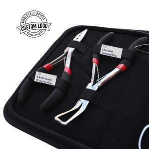 Hair Extension Tools Kit with Micro Link Hair Extension Plier Thread Cutting Shear Weaving Needles Hair Pulling Hook loop <b>Set</b> - Product Image 3