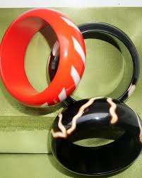 Bracelet jonc en résine de couleur personnalisée pour femmes, bijoux de mode fabriqués en Inde - Product Image 2