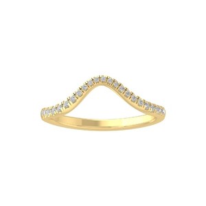 แหวนแต่งงานเพชรทรงกลมทองคำขาว 14K ขนาด 7 สำหรับผู้หญิง - Product Image 1