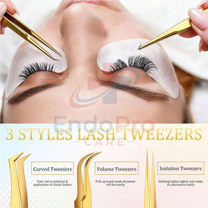 Accesorios de Belleza para Salón, Juego de Pinzas para Pestañas, Juego de Pinzas para Pestañas de Primera Calidad, Juego de Pinzas para Pestañas de Precisión - Product Image 5