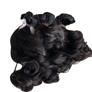 ผมเรมี่หยักศกแบบเวียดนามผมคนไม่ผ่านการแปรรูปผมต่อเทคนิคใหม่ความงามอินเทรนด์แฟชั่นผมดิบอัจฉริยะ - Product Image 6