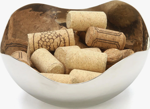 Bol à salade, chocolat, bonbons, pot-pourri, en métal inoxydable gaufré fait main, écologique, à bords sculptés, empilable, pour snacks - Product Image 4