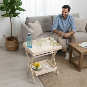 Wooden Handmade Portable Coffee <b>Table</b> Tea <b>Table</b> for Home, <b>Nesting</b> <b>Table</b>, Garden and Living Room Coffee <b>Table</b> - Product Image 1