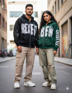 Sudaderas con capucha de diferentes colores, las más demandadas por los clientes, con logotipo personalizado serigrafiado, corte y costura, efecto desgastado por el sol, con cremallera. - Product Image 1