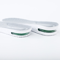 Semelles intérieures en PU à coussin d'air pour soutien de la voûte plantaire, rehausseurs de talon invisibles, absorption des chocs, confortables, pour hommes et femmes