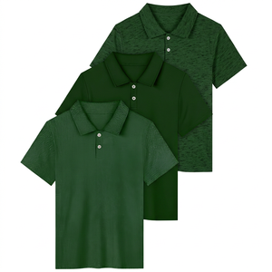 Men's Short Sleeve Knitted <b>Polo</b> <b>Shirt</b> Solid Color Casual Style Regular Fit <b>Blue</b> Navy Gray - Product Image 5