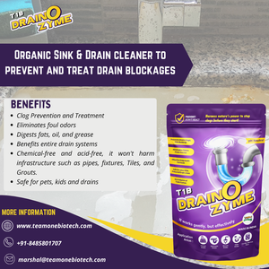 Meilleur nettoyant de vidange en poudre à base d'enzymes organiques pour les drains d'évier de cuisine - Product Image 2